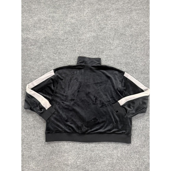 Jordan Track Jacket Mens Large Black Velour Full Zip Oversized Fit Basketball - Picture 5 of 7